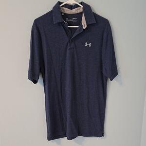 Under Armour Men's Navy Heat Gear Polo Shirt